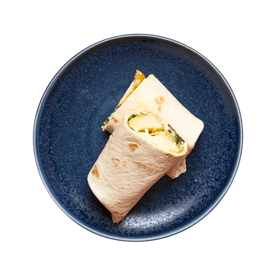 Wrap de poulet au curry