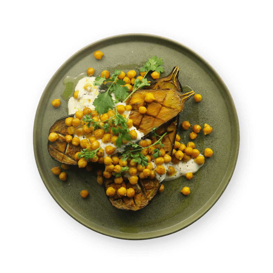 Roasted Eggplant with Turmeric