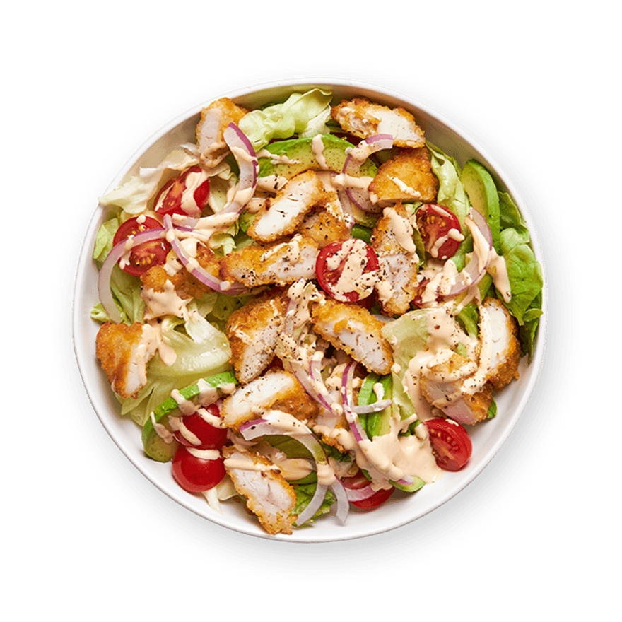 Salade poulet crousti