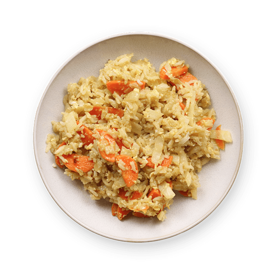 Riz sauté choux & carottes