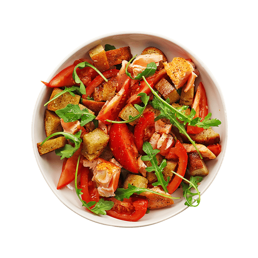 Salmon panzanella