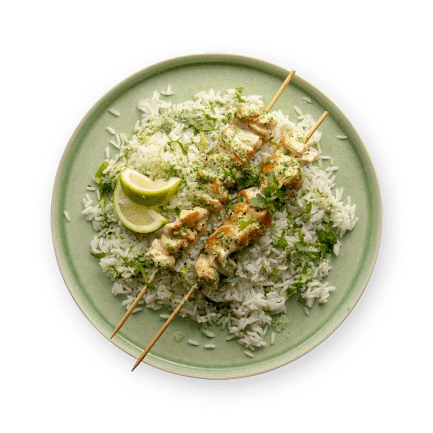 Brochettes de poulet à la lime