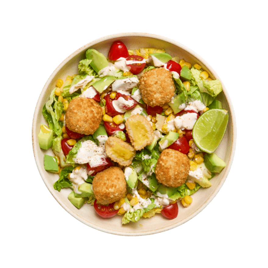 Salade à la mexicaine & chili cheese nuggets