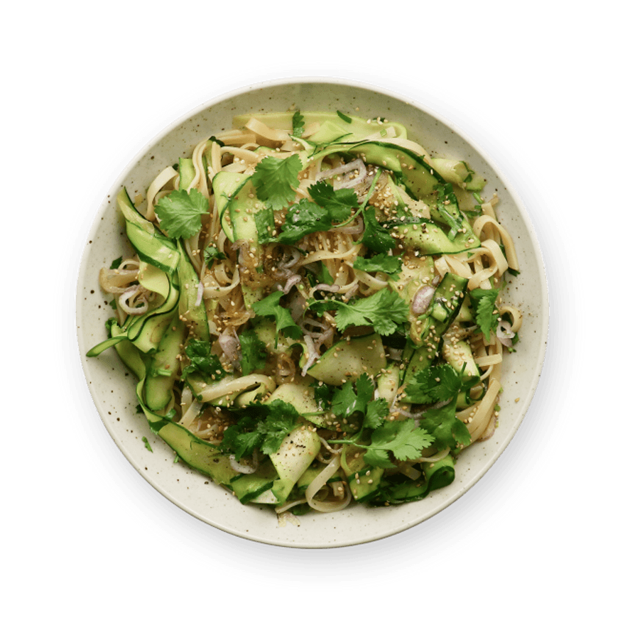 Salade de tagliatelles de courgettes - Recette de Cuisine