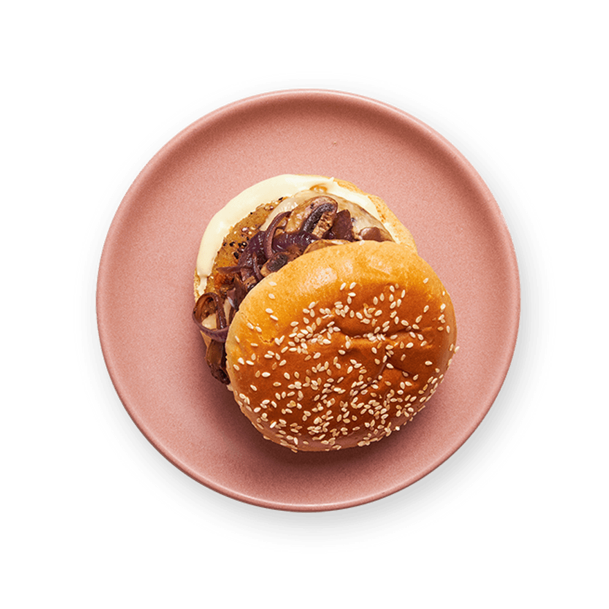 Burger végé au Saint-Nectaire