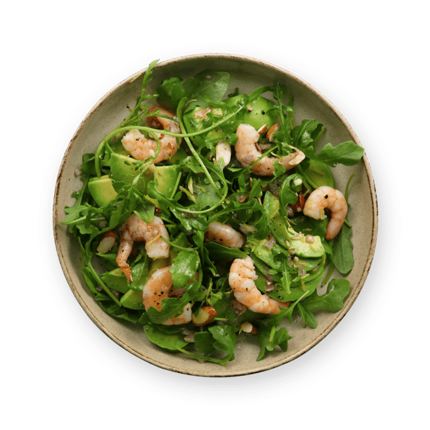 Salade avocat & crevette