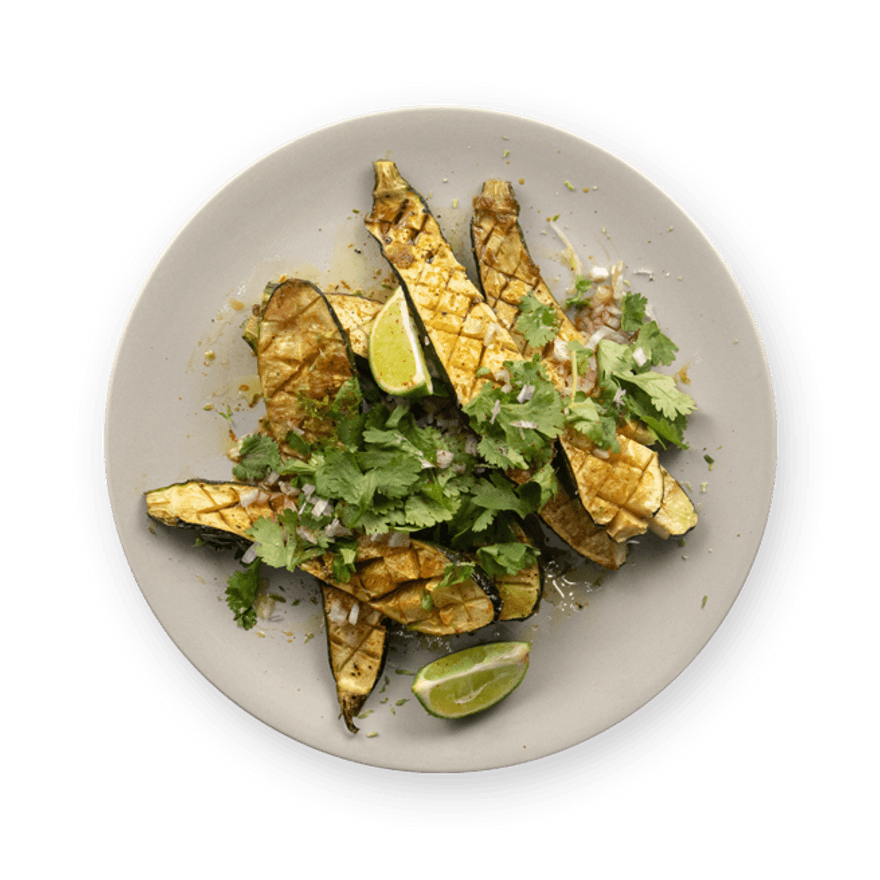 Courgettes rôties aux épices