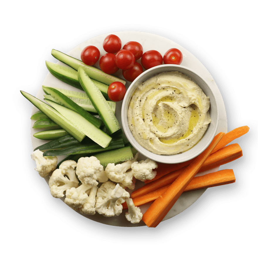 Jow - Recette : Houmous & crudités