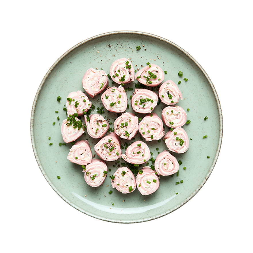 Roulés jambon & fromage ail & fines herbes