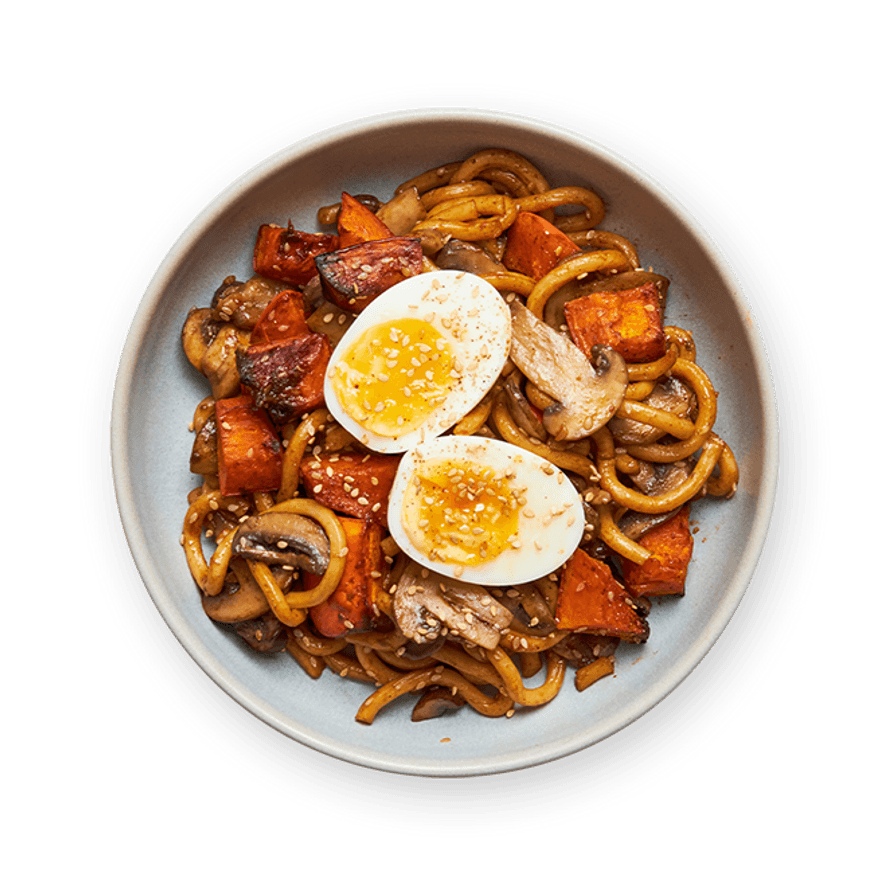 Roasted Squash & Mushroom Udon