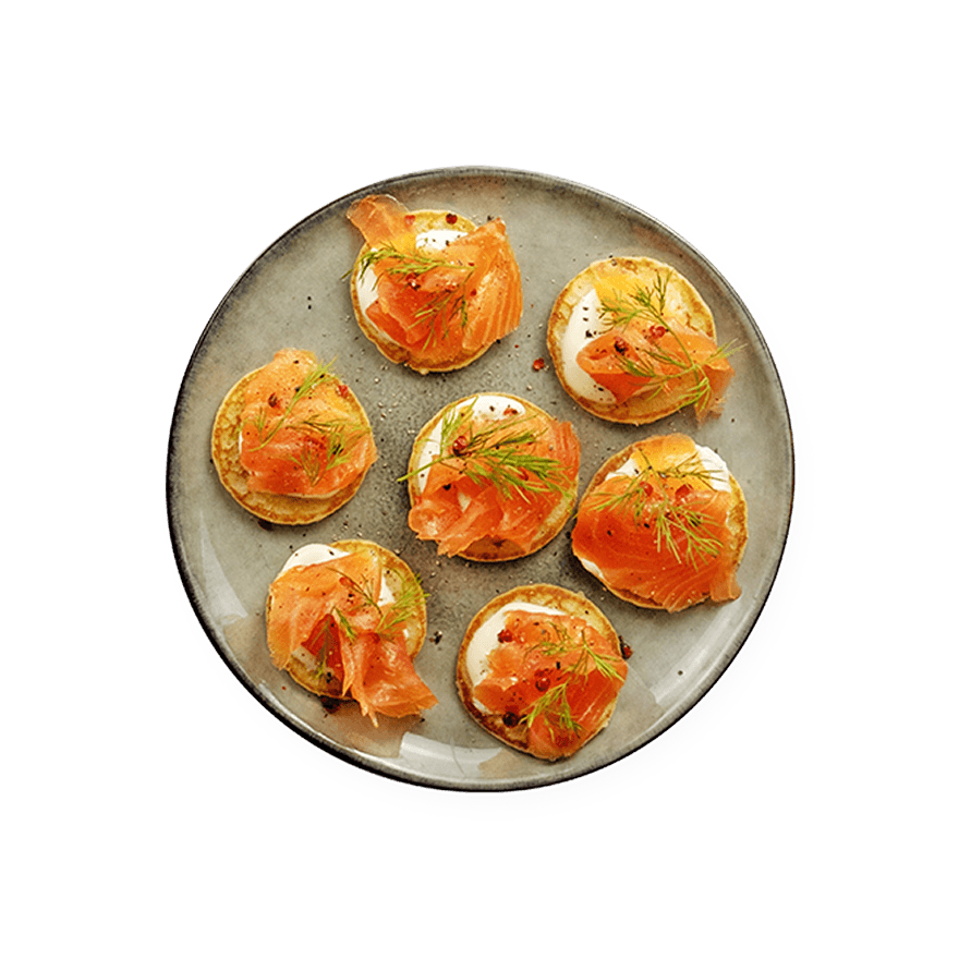 Apéro saumon blinis