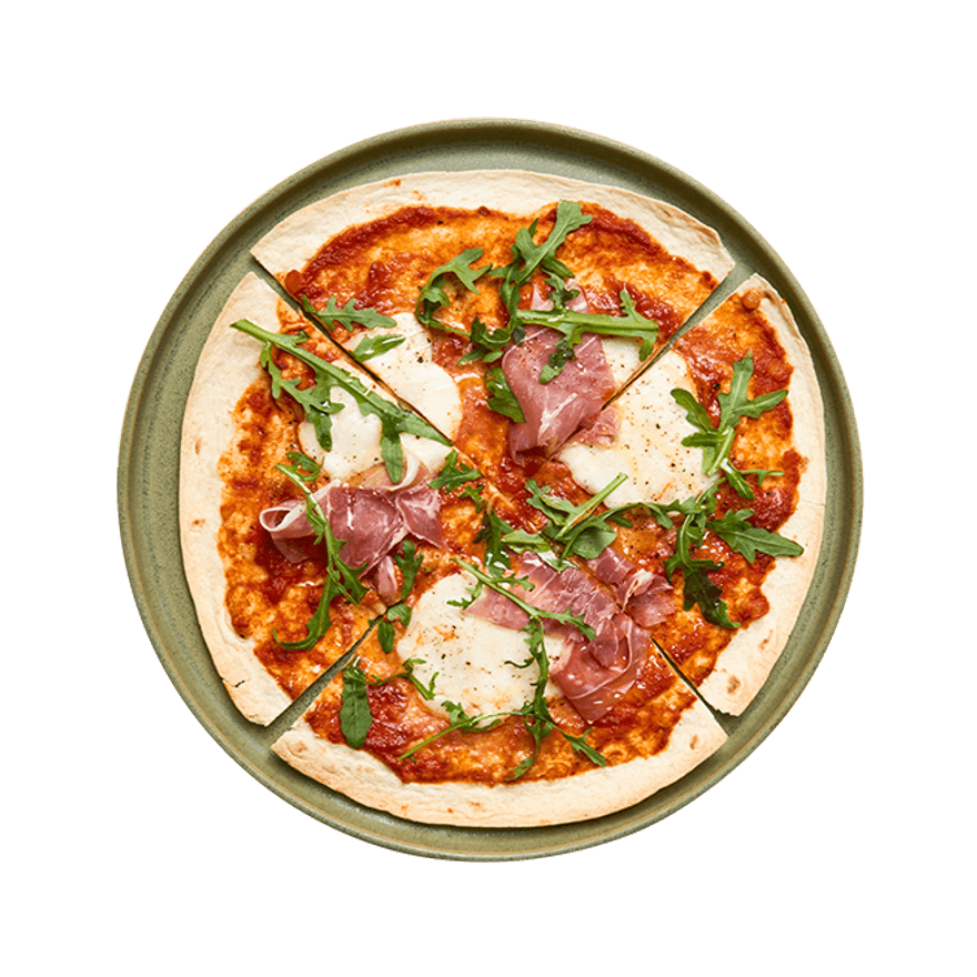 Tortilla façon pizza Parma au air-fryer