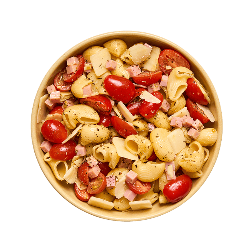 Salade de pâtes au jambon & tomates cerises