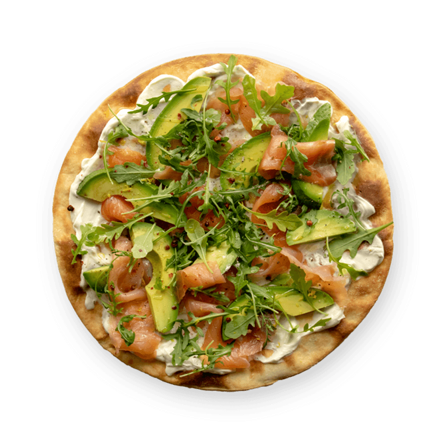 Salmon & Avocado Flatbread