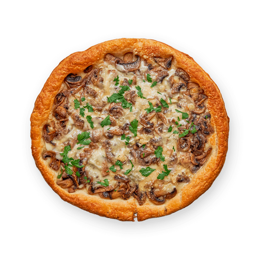 Tarte fine champignons & gorgonzola