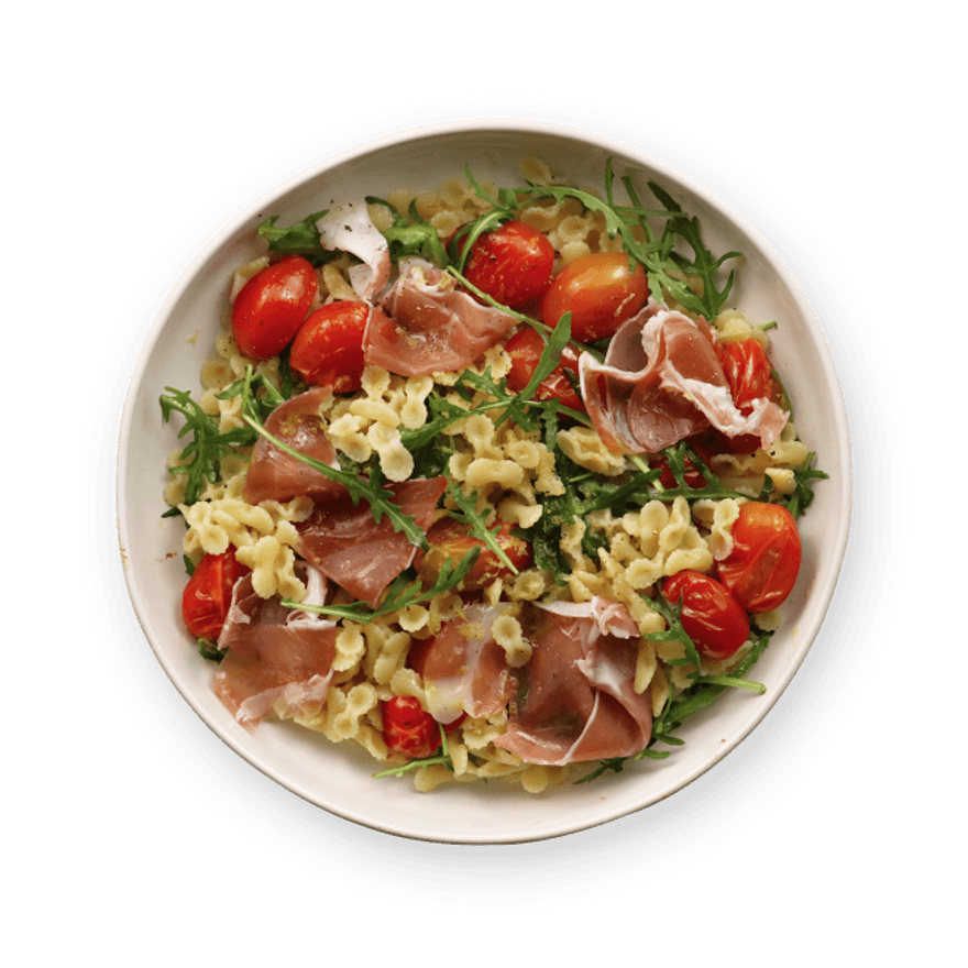 Salade farfalline & prosciutto