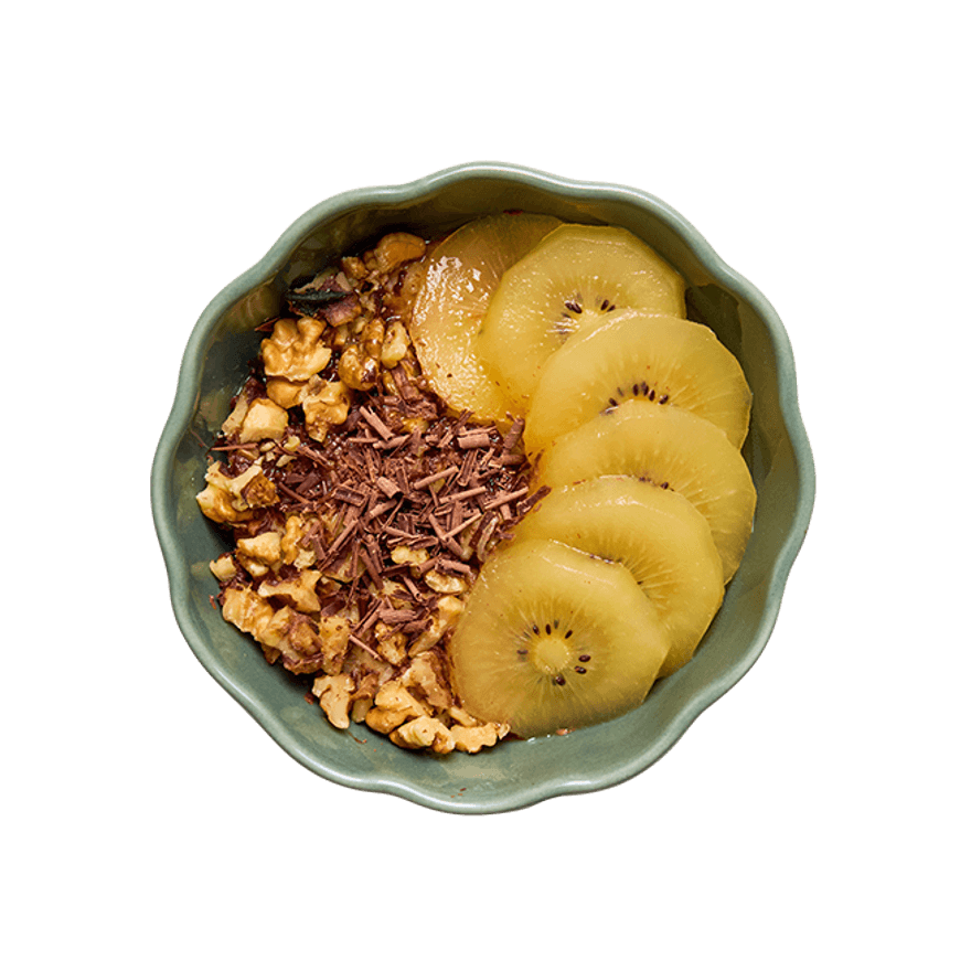 Porridge chocolat & kiwi
