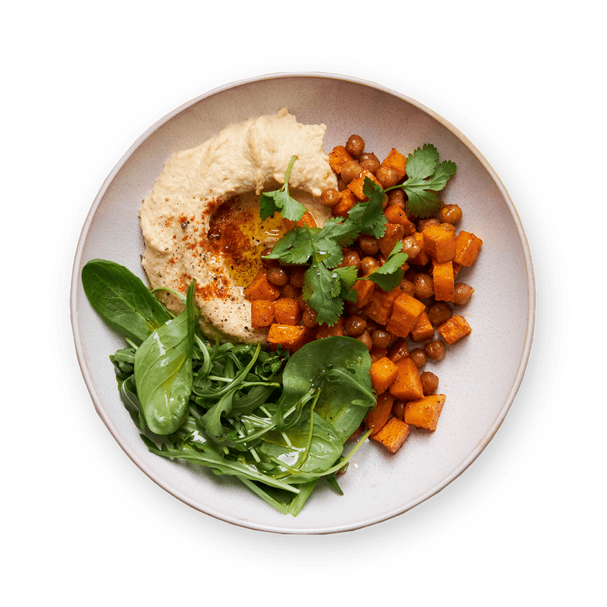 Bowl houmous & légumes rôtis