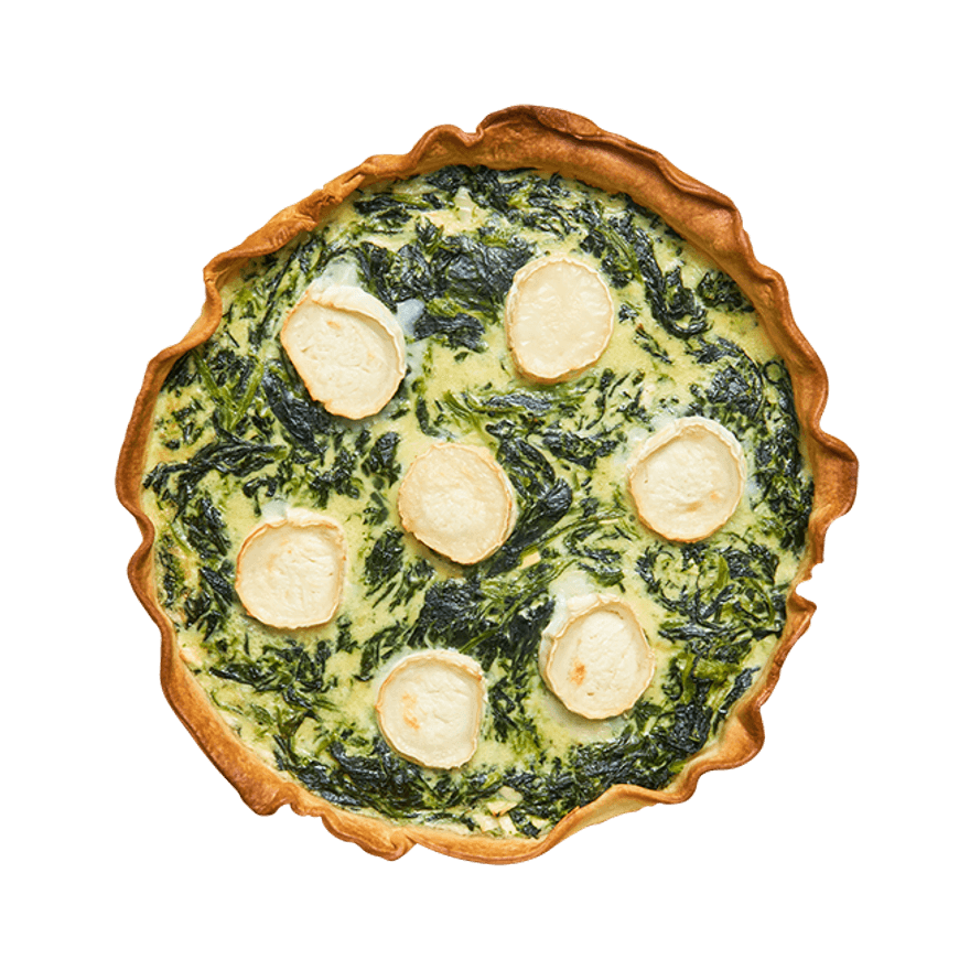 Spinach & Goat Cheese Quiche