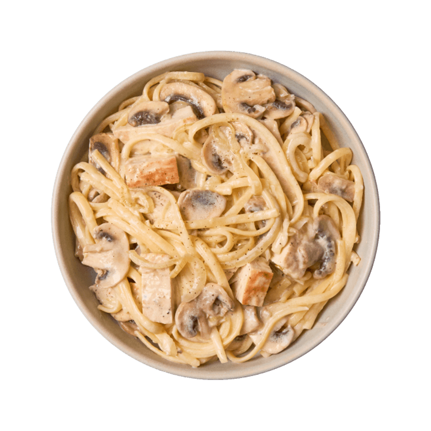Linguine à la dinde & champignons