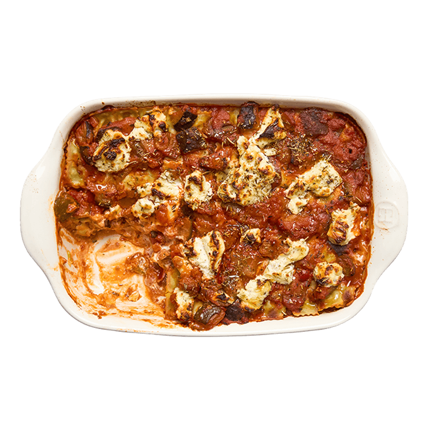 Gratin de ravioles express ratatouille & fines herbes