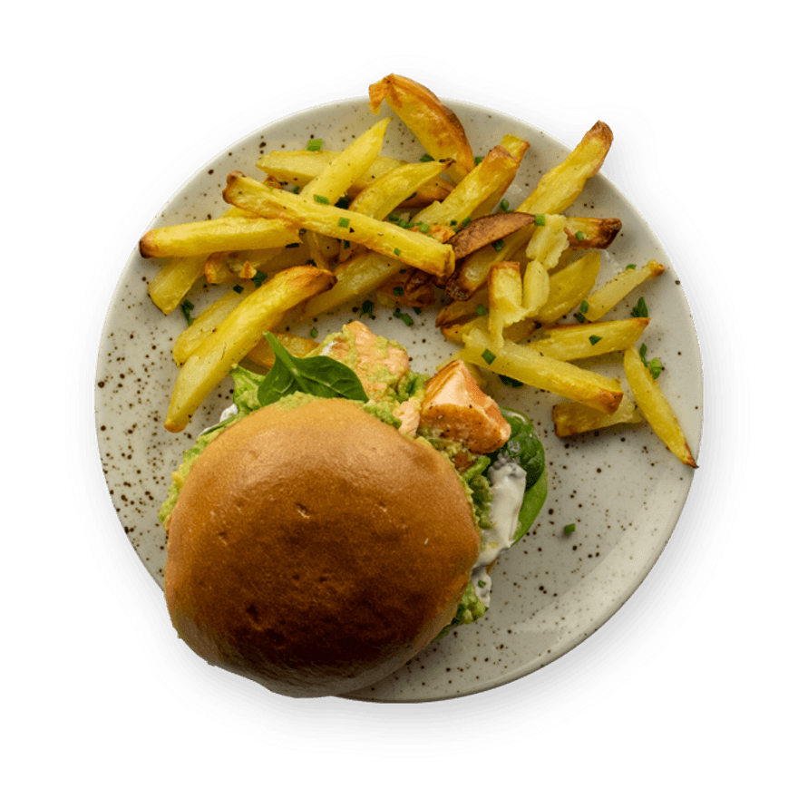 Salmon burger