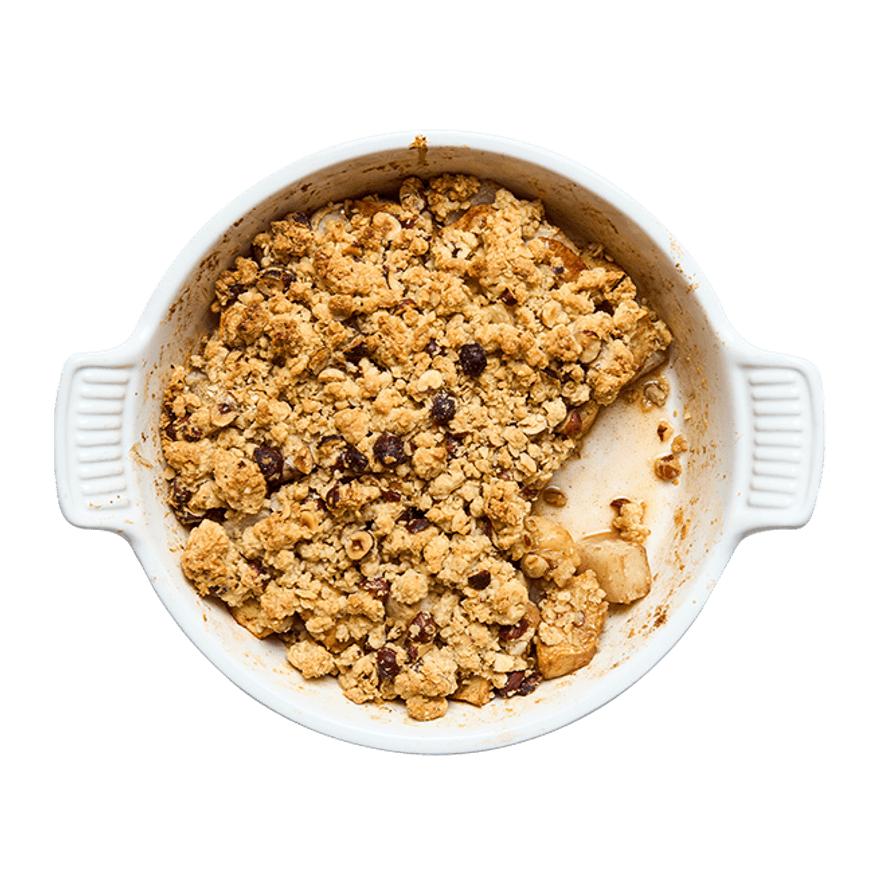 Crumble aux pommes & navets