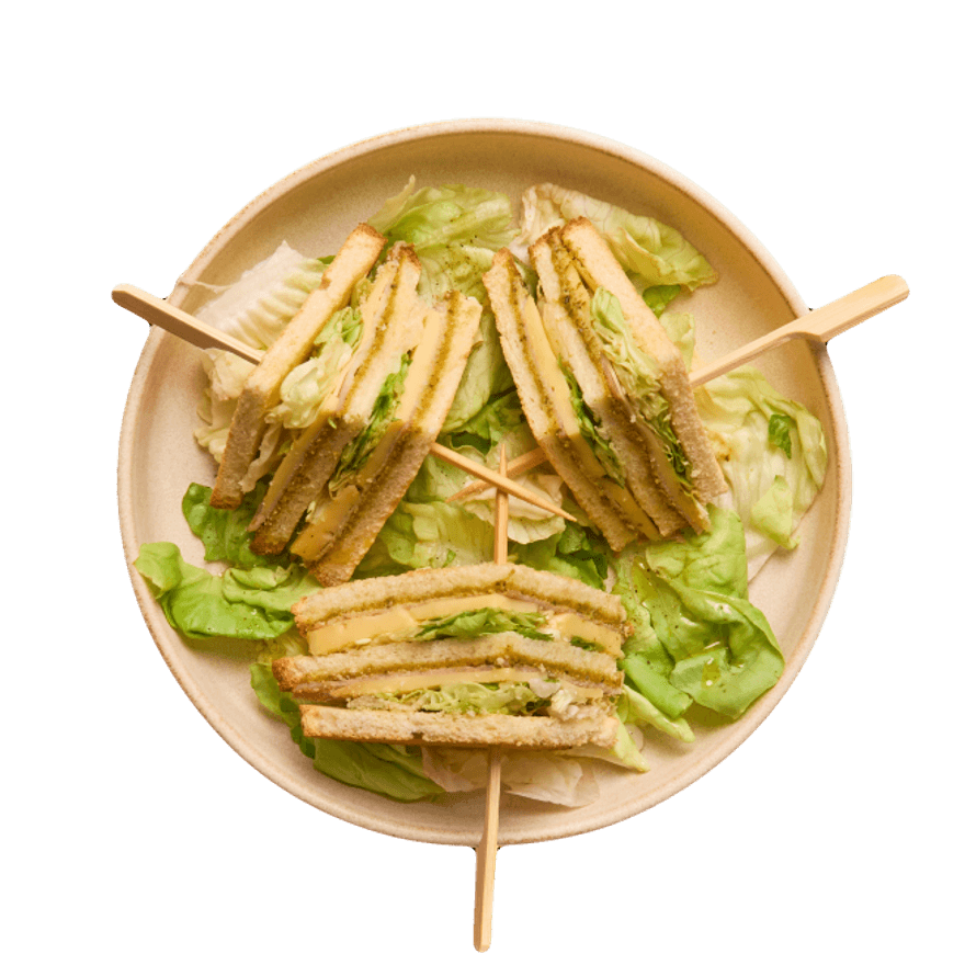 Club Sandwich with Pesto
