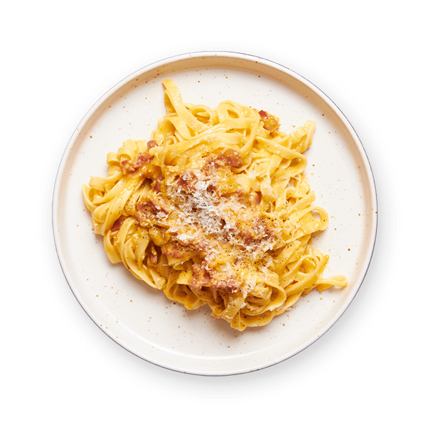 Pâtes carbo crémeuses à la courge