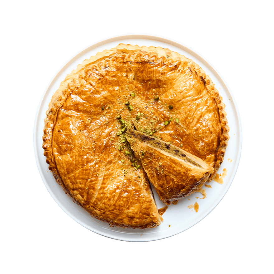 Galette des rois pistache chocolat