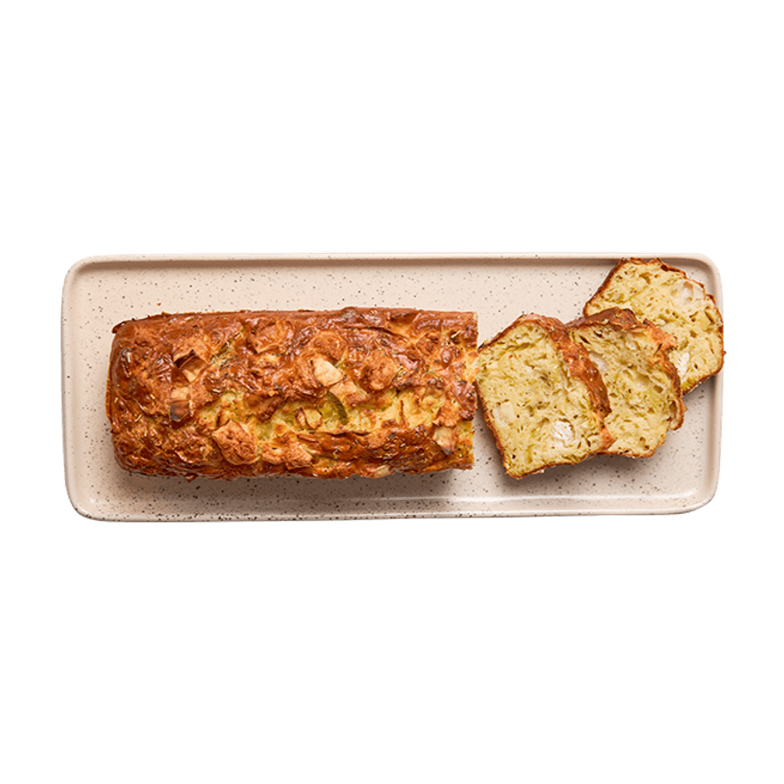 Cake aux poireaux & chèvre