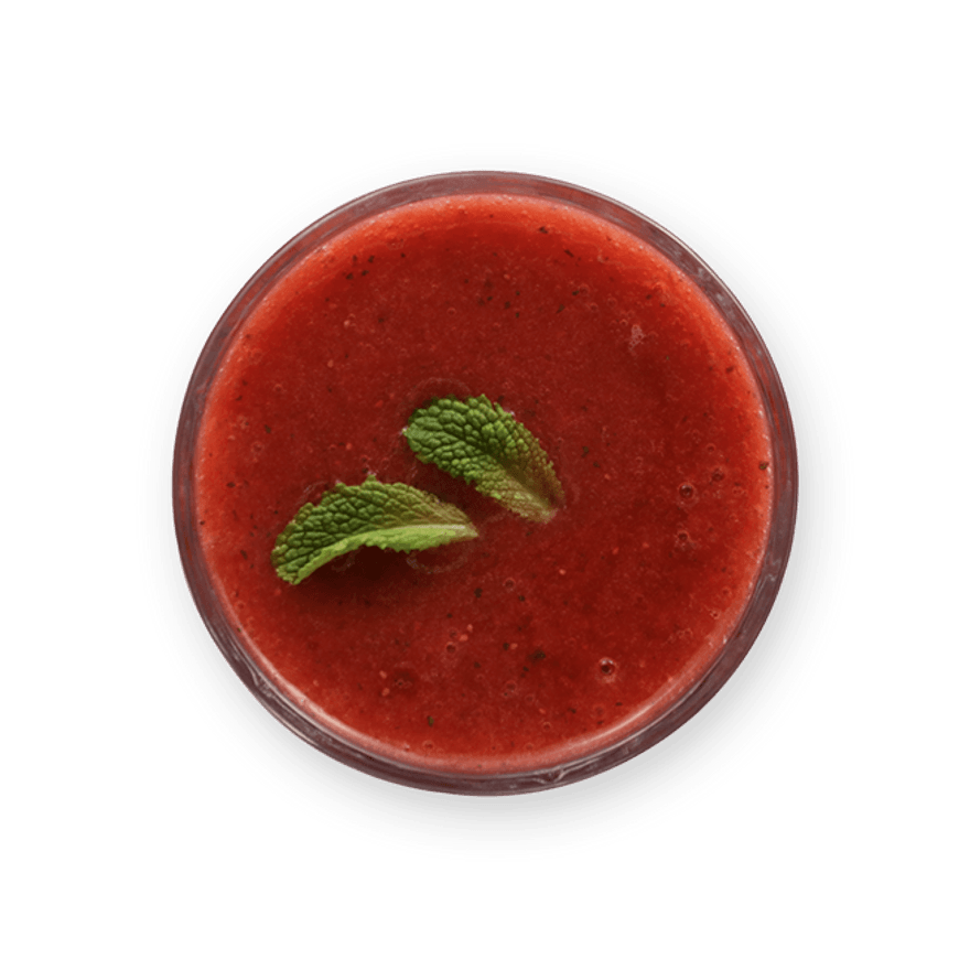 Smoothie fraise menthe