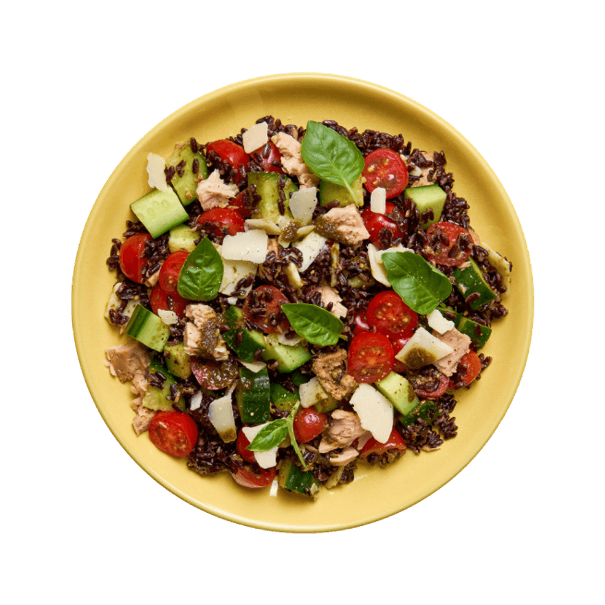 Salade de riz noir au thon