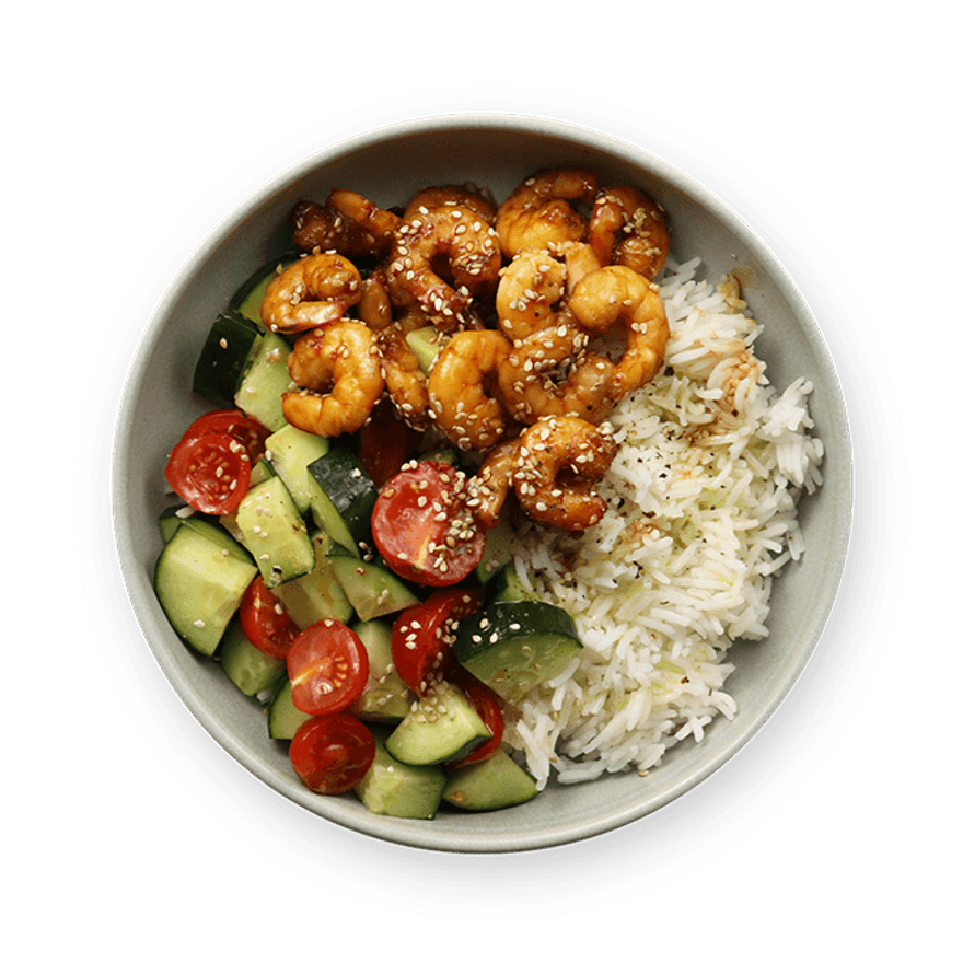 Crevettes teriyaki