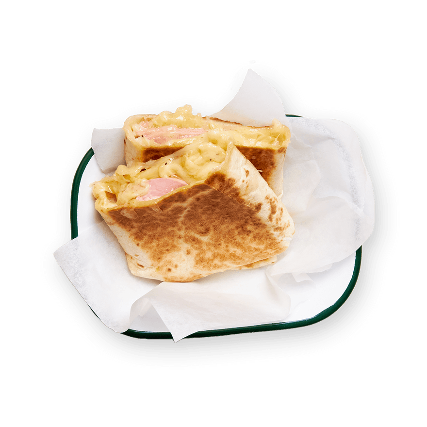 Jow - Recette : Wrap jambon & comté