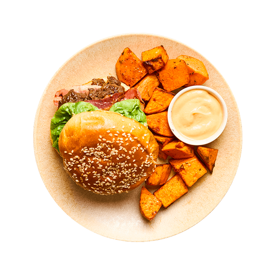 Smash bacon burger