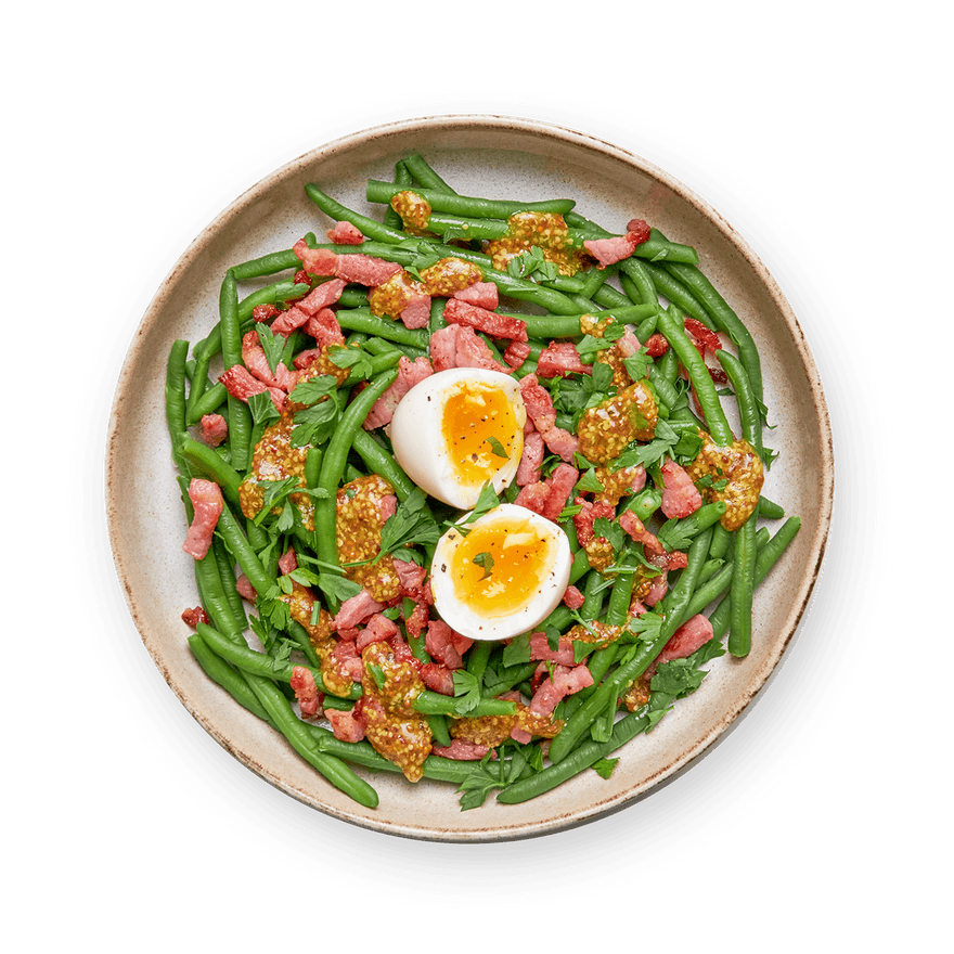 Recette de haricots verts aux lardons