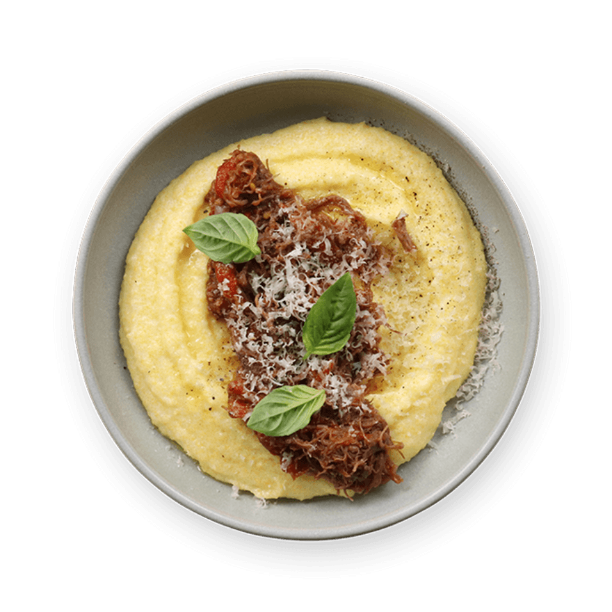 Polenta al ragu d'anatra