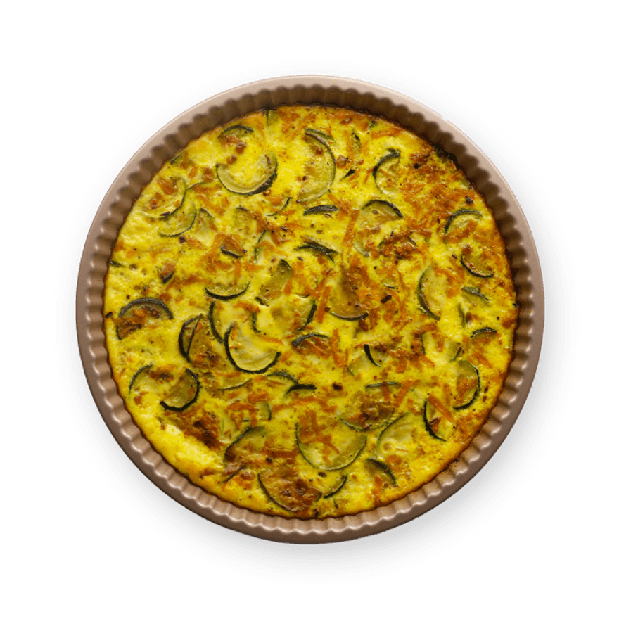 Crustless Veggie & Curry Quiche