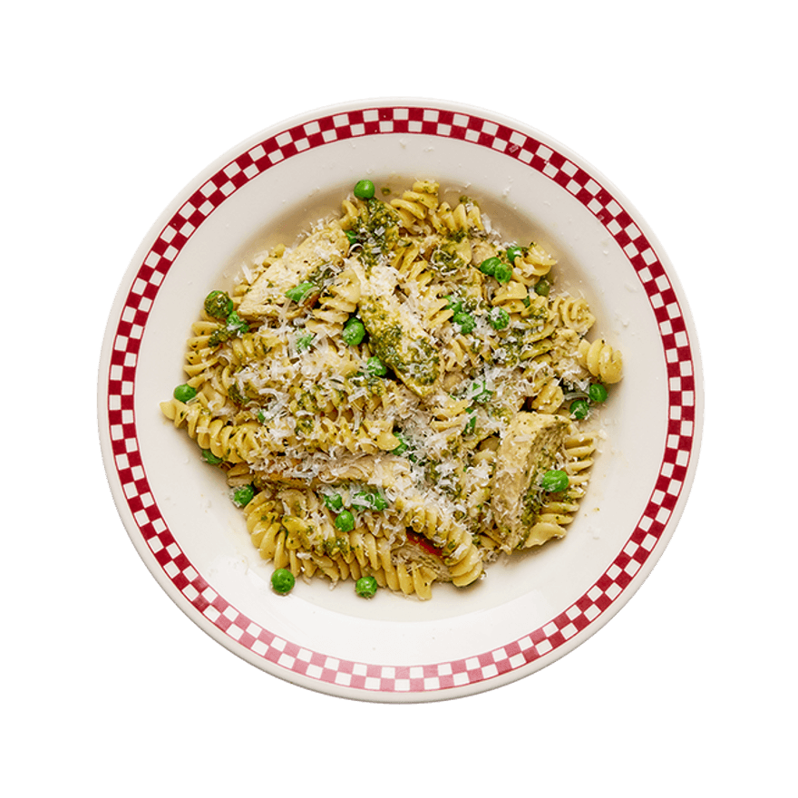 Pâtes au poulet & pesto