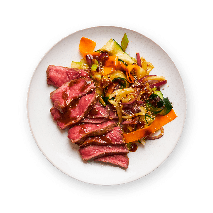 Bœuf façon Tataki & wok de légumes