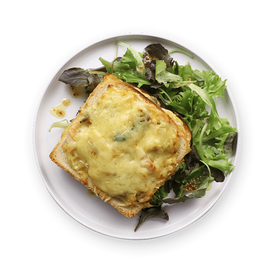 Croque-monsieur aux poireaux