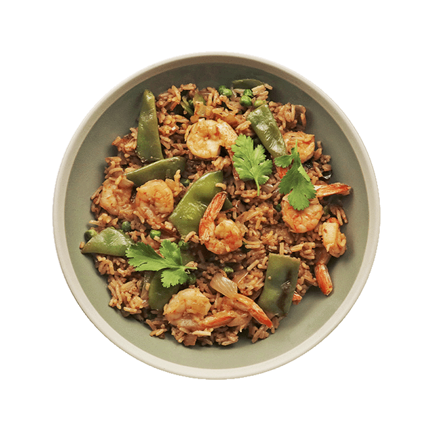 Riz sauté aux crevettes