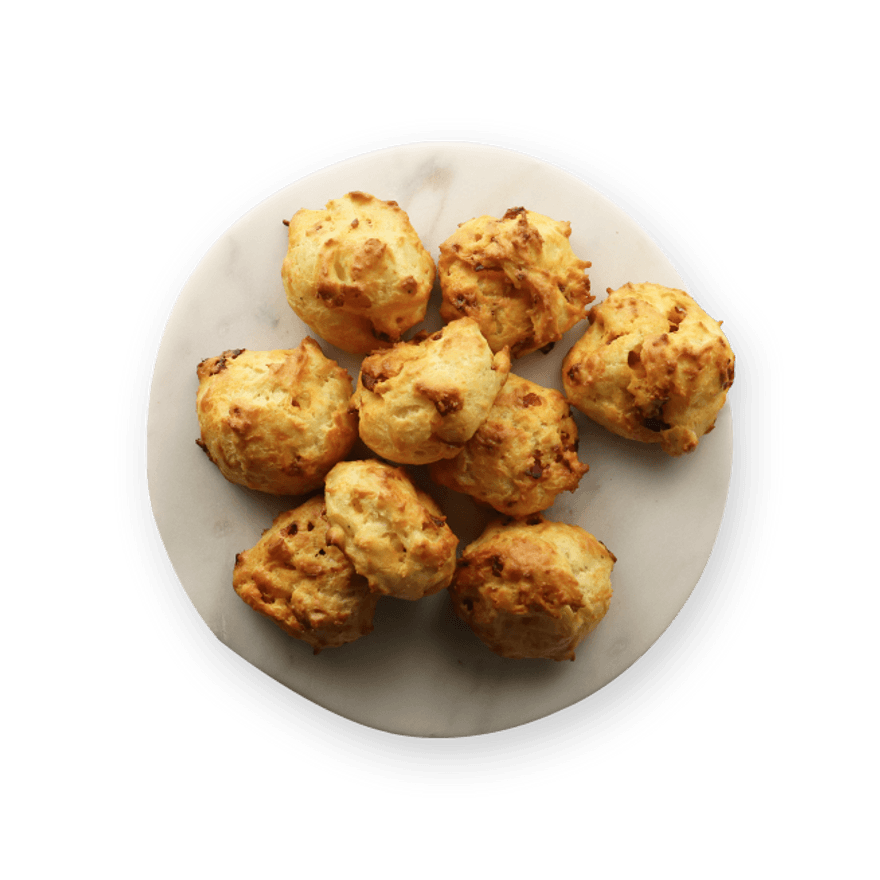 Gougères maison au chorizo