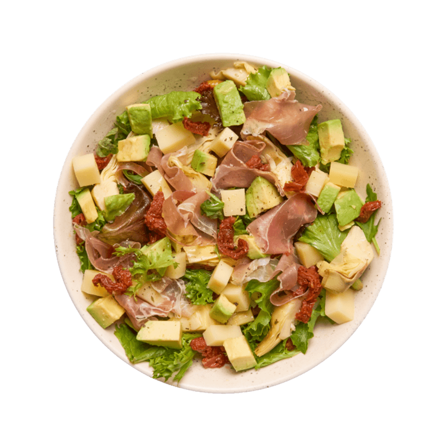 Salade au jambon, avocat & comté