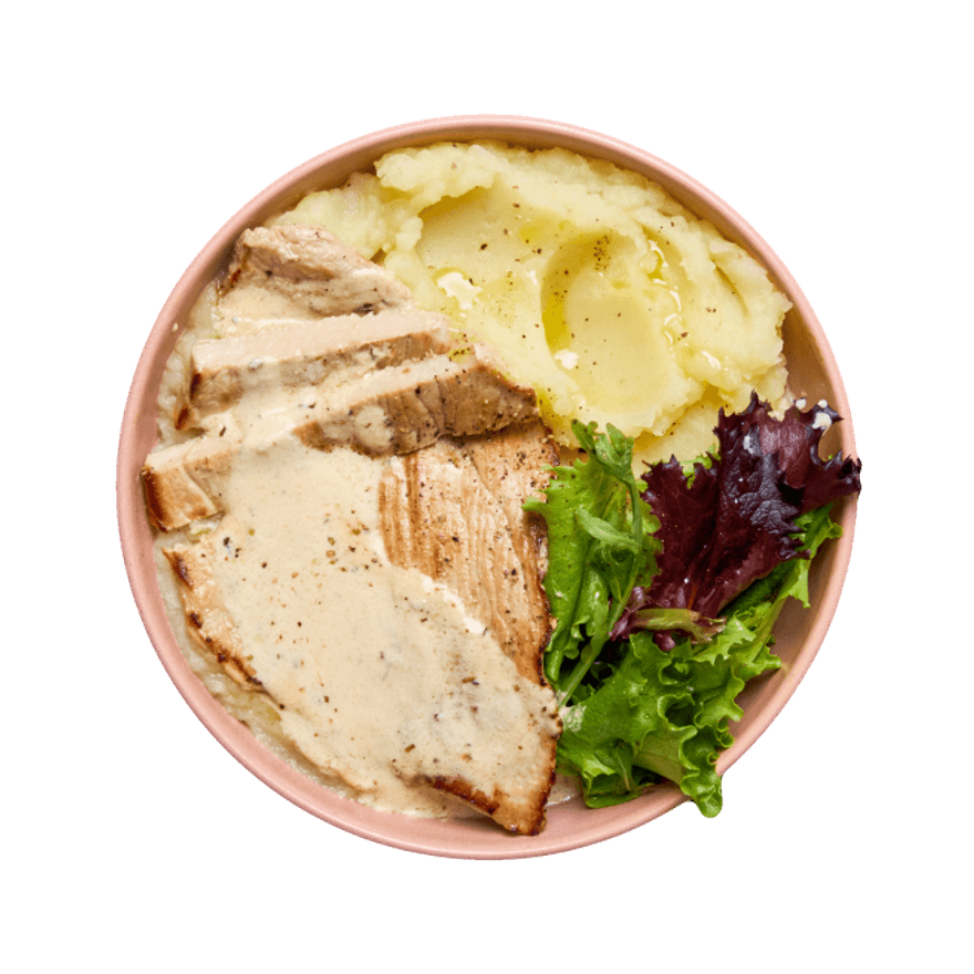 Escalope de veau au citron & purée