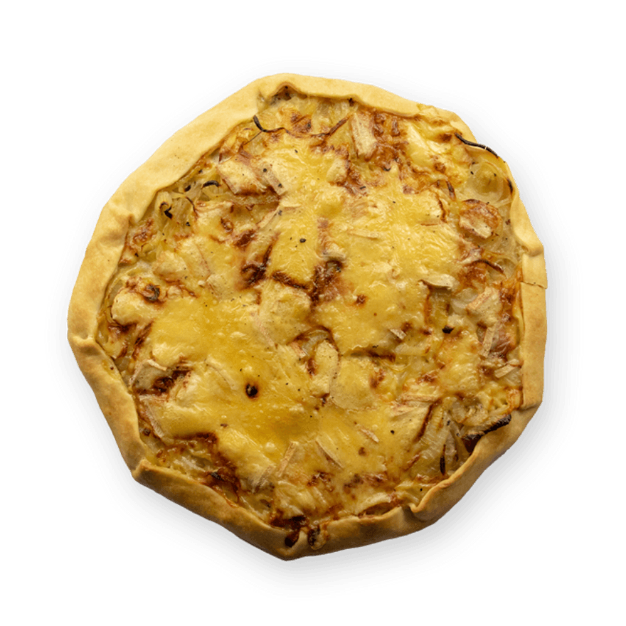 Tarte rustique oignons & raclette