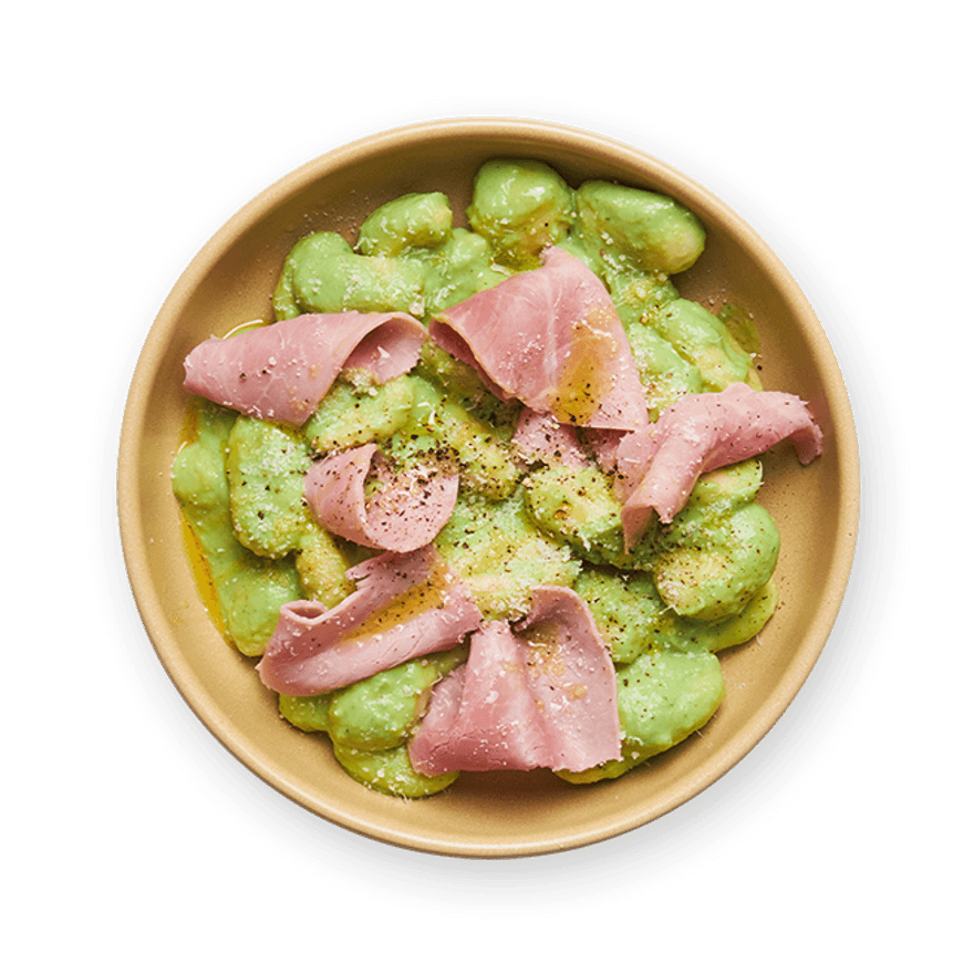 Gnocchis sauce brocoli & jambon