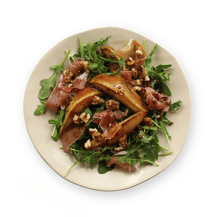 Roasted Pear, Prosciutto & Arugula Salad