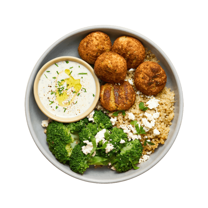 Buddha bowl aux falafels & brocolis